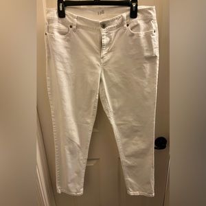 JJill white denim capris